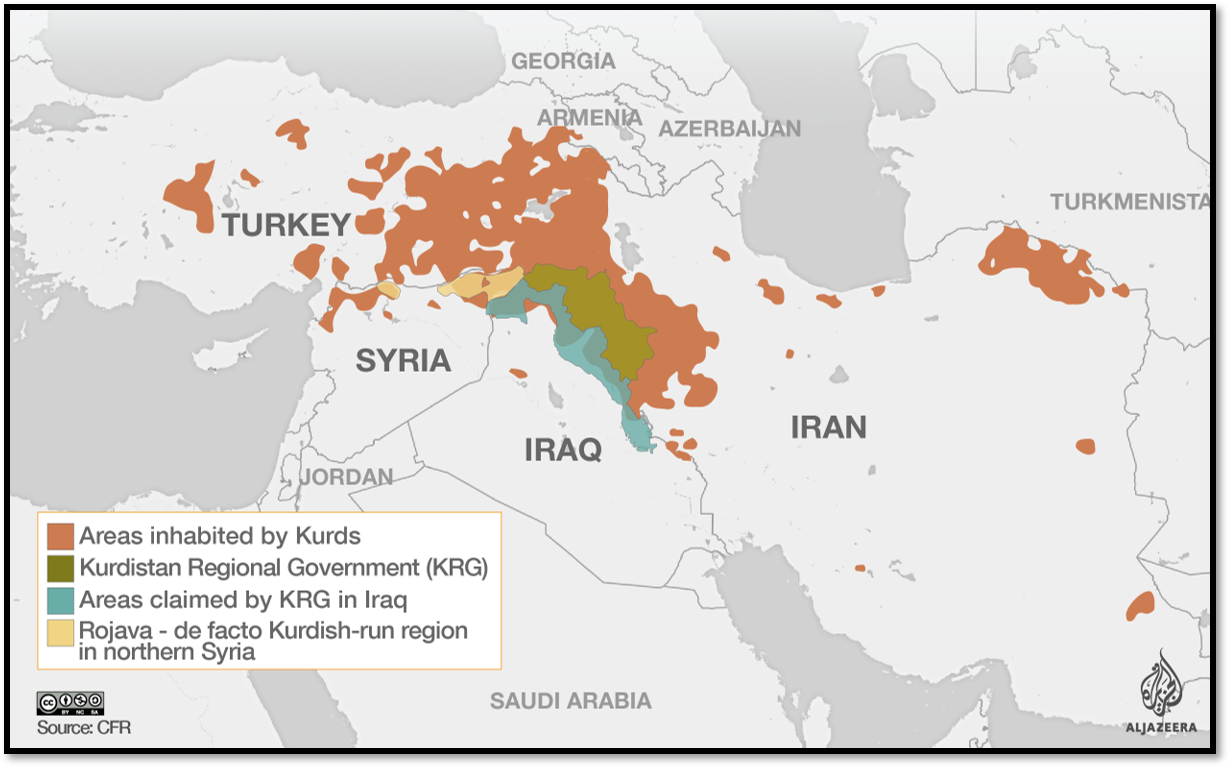 Iran S Troubled Provinces Kurdistan The Iran Primer   Kurdistan Regional Map 2 